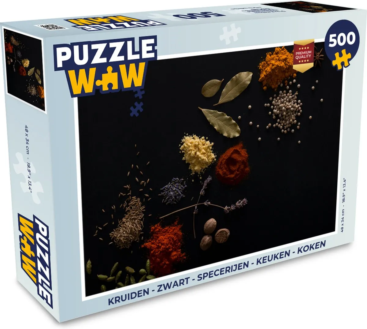 PuzzleWow Kruiden Puzzel 500 Stuks - Multicolor