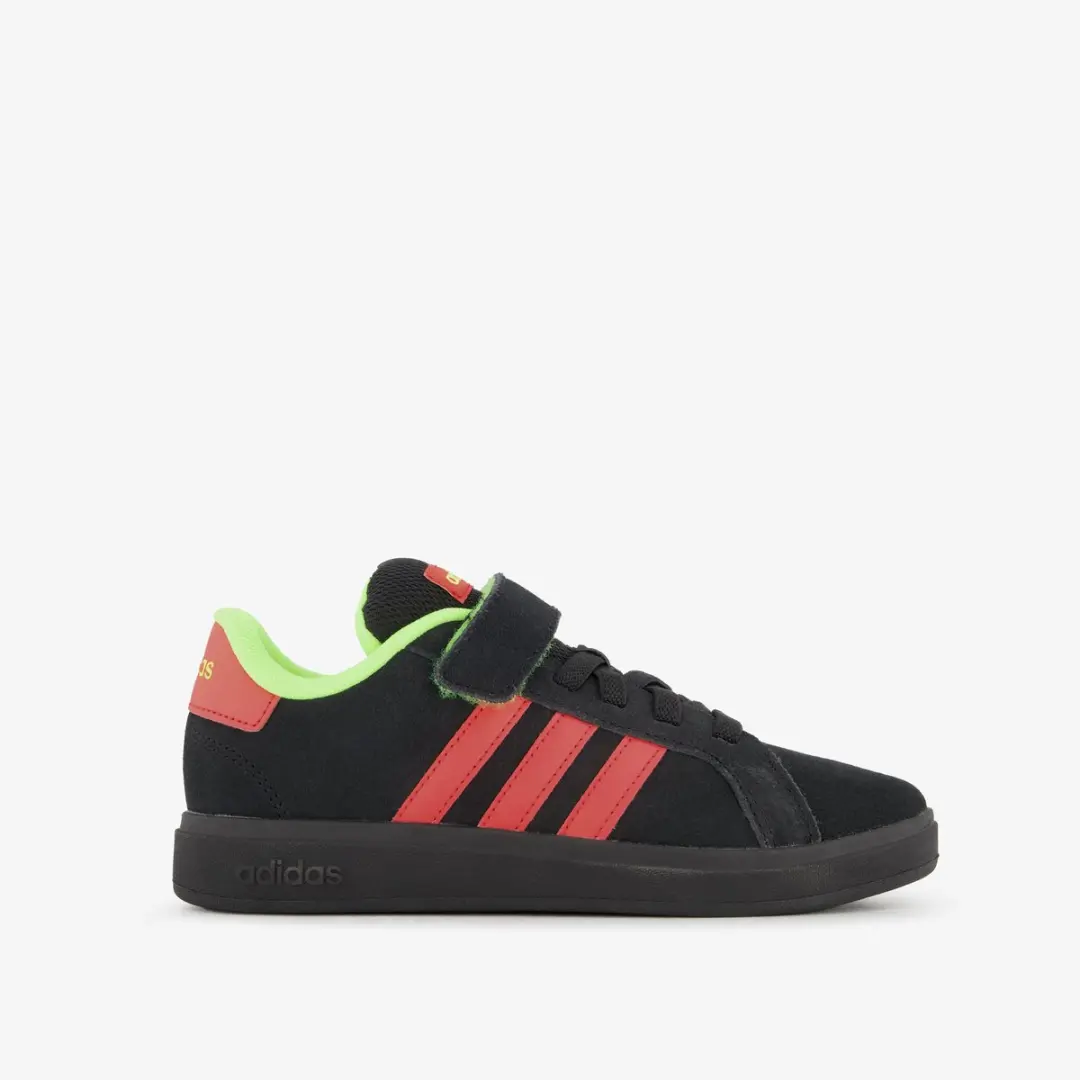Adidas Grand Court 00s El C Jongens Sneakers - Zwart Rood - afbeelding 6 van 6