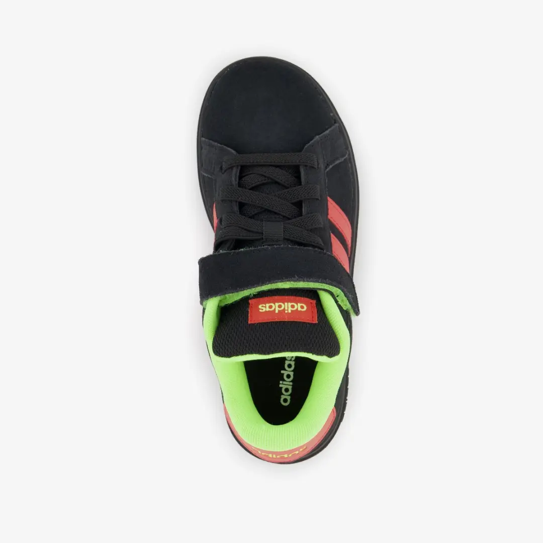 Adidas Grand Court 00s El C Jongens Sneakers - Zwart Rood - afbeelding 3 van 6