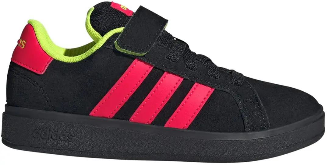Adidas Grand Court 00s El C Jongens Sneakers - Zwart Rood - afbeelding 2 van 6
