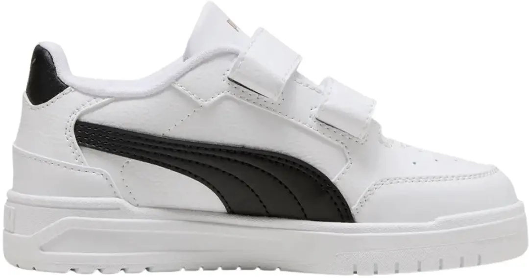 PUMA Shuffle Downtown Lo Sneakers Junior 35 - Wit/Zwart - afbeelding 2 van 6