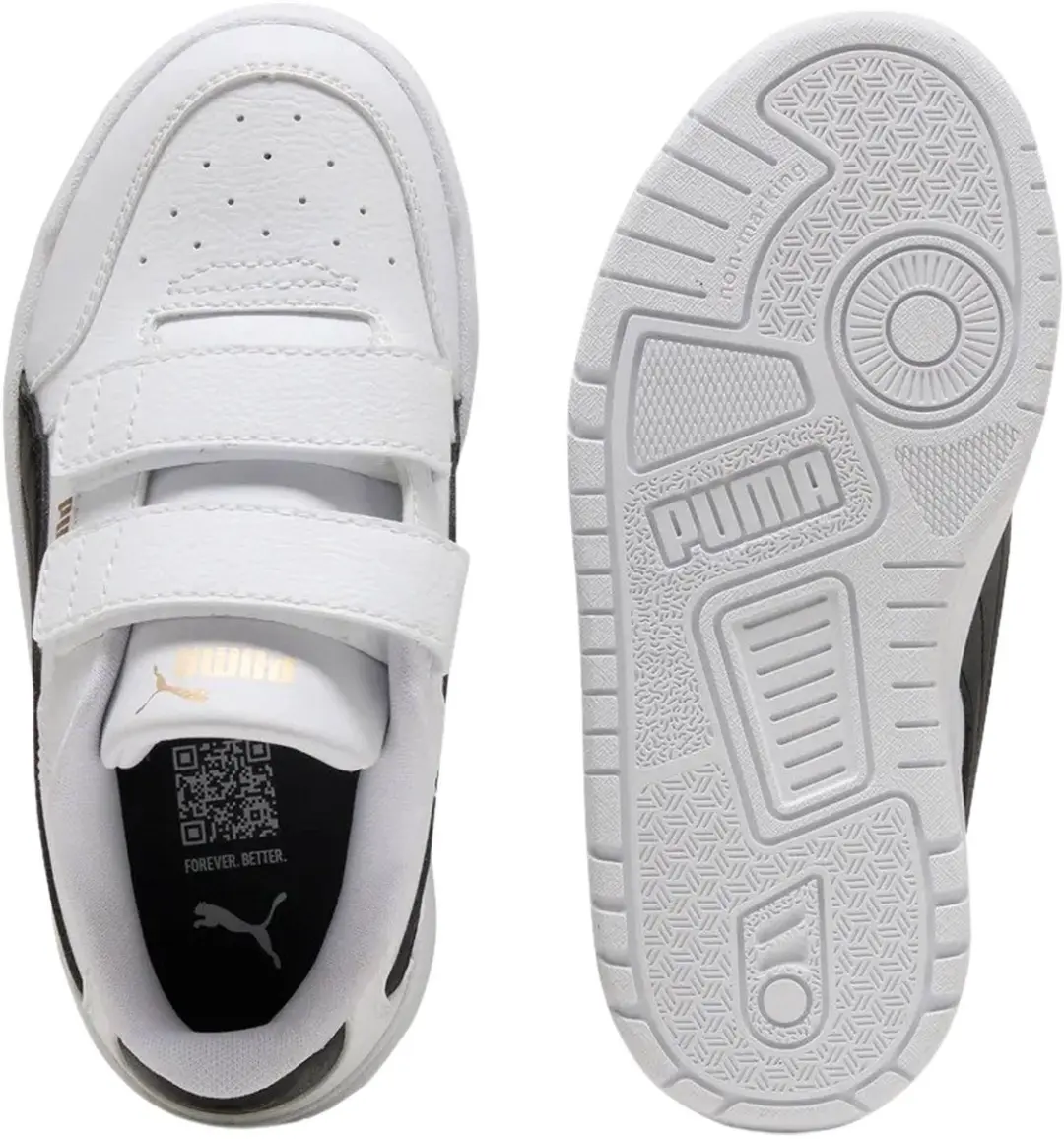 PUMA Shuffle Downtown Lo Sneakers Junior 35 - Wit/Zwart - afbeelding 5 van 6