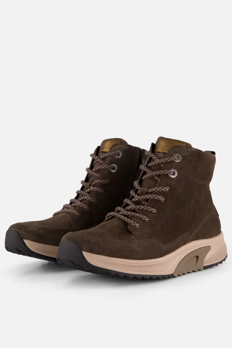 Gabor Rollingsoft Veterboots - Bruin Suede - Maat 40