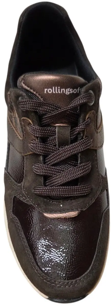 Gabor Rollingsoft Sneakers - Bruin Suéde - Maat 40