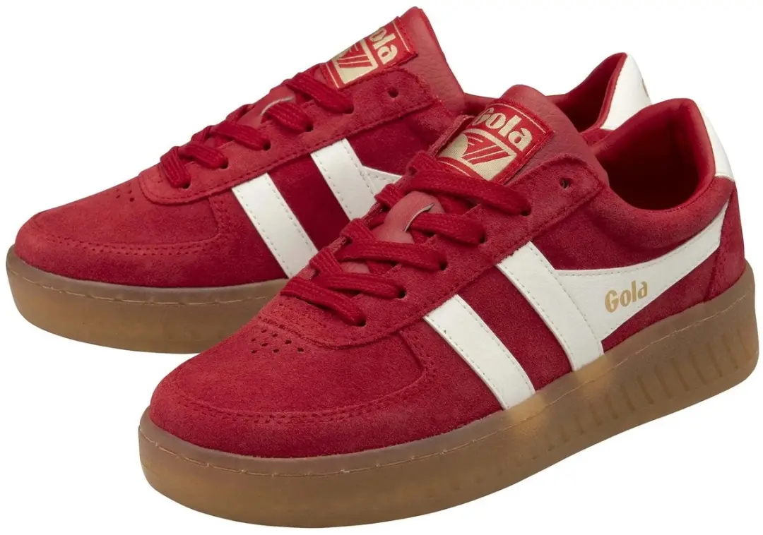 Gola Grandslam Suede Trainer CLA589 - Rood - Maat 40