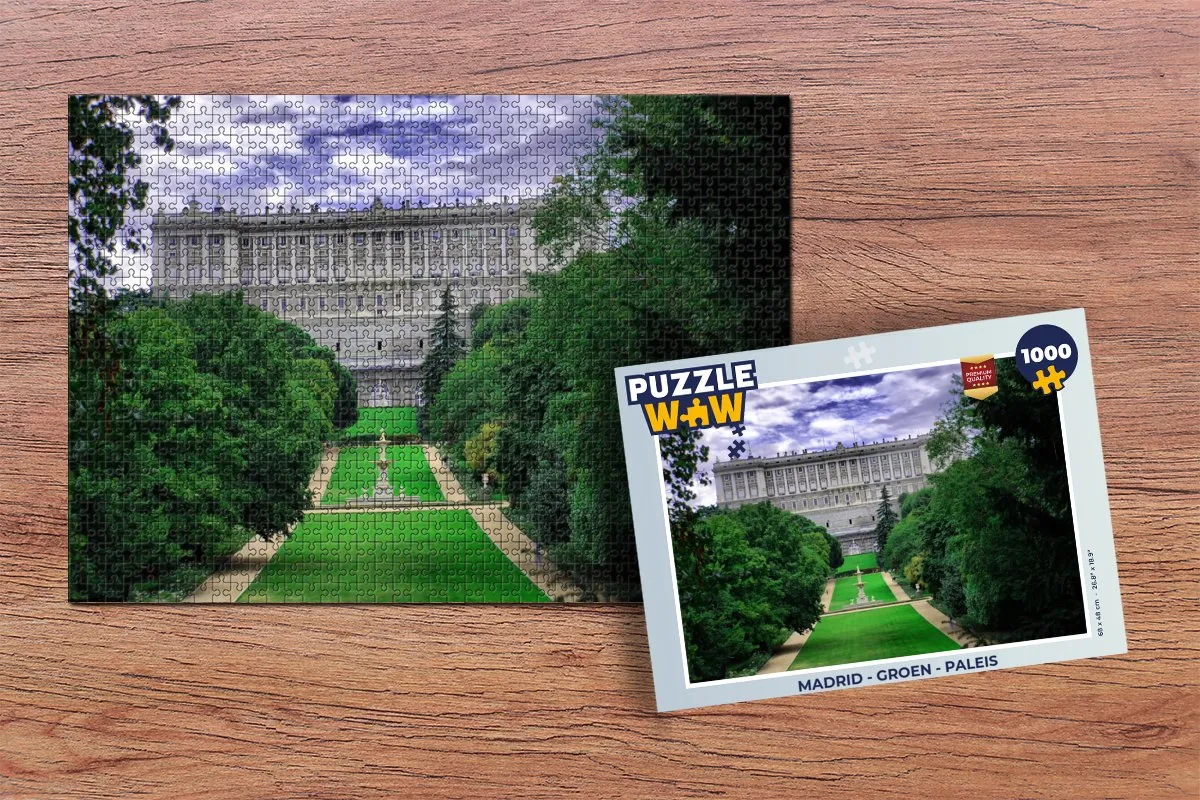 PuzzleWow Madrid Legpuzzel 1000 Stuks - Multicolor