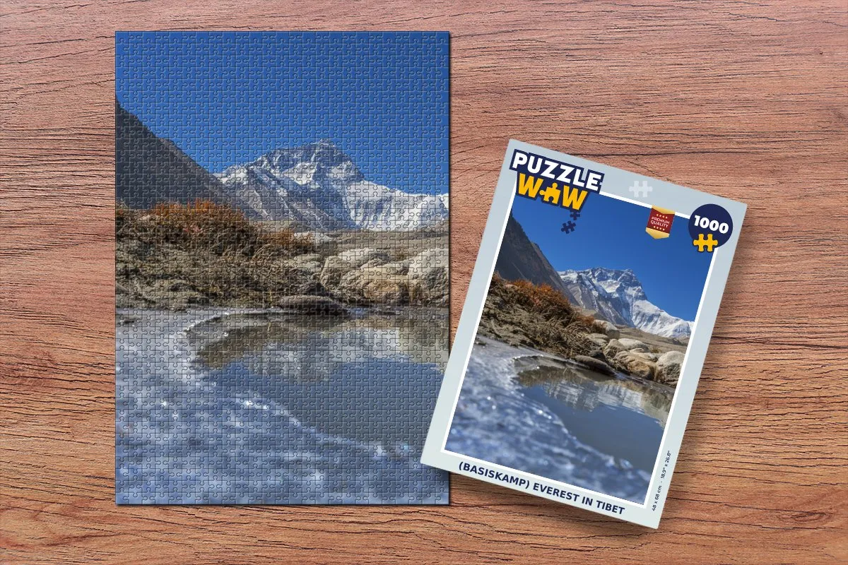 PuzzleWow Everest in Tibet Legpuzzel 1000 Stuks - Multicolor