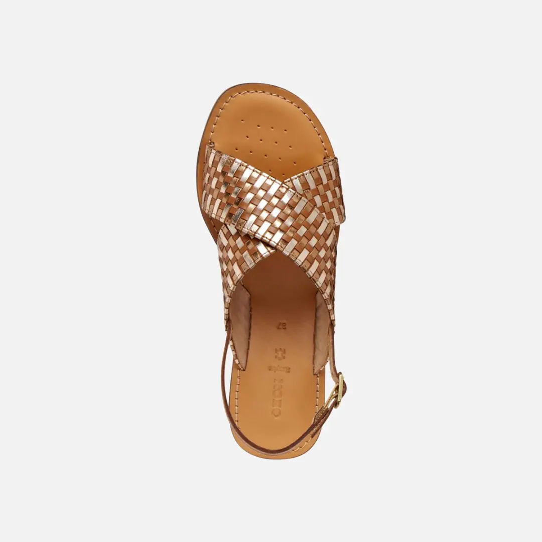 Geox Maddalusia C Dames Sandalen 38 - Tabak/Brons - afbeelding 6 van 6