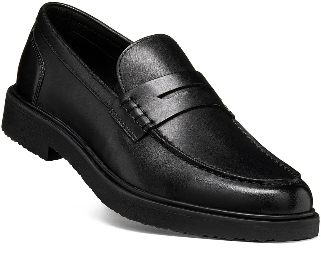 Geox MASSIMIANO heren leren mocassin U66H9A 00043 C9999 schoen zwart