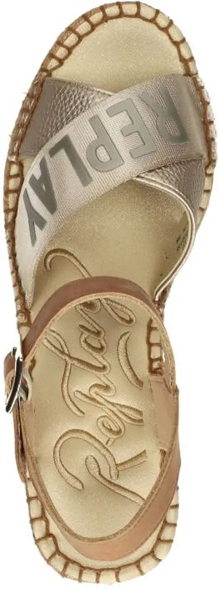 Replay Susan Cross Sandalen Touwzool - Cognac - Maat 41 - afbeelding 5 van 6