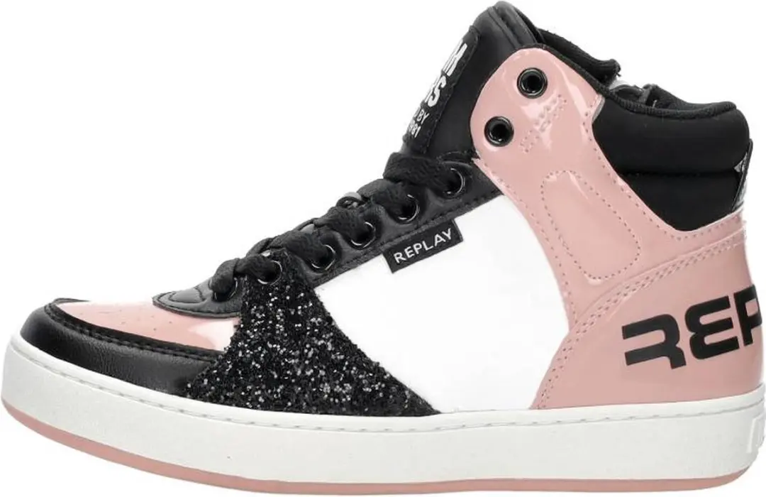 Replay Cobra 1 Hoge sneakers - Meisjes - Roze - Maat 37 - afbeelding 2 van 6