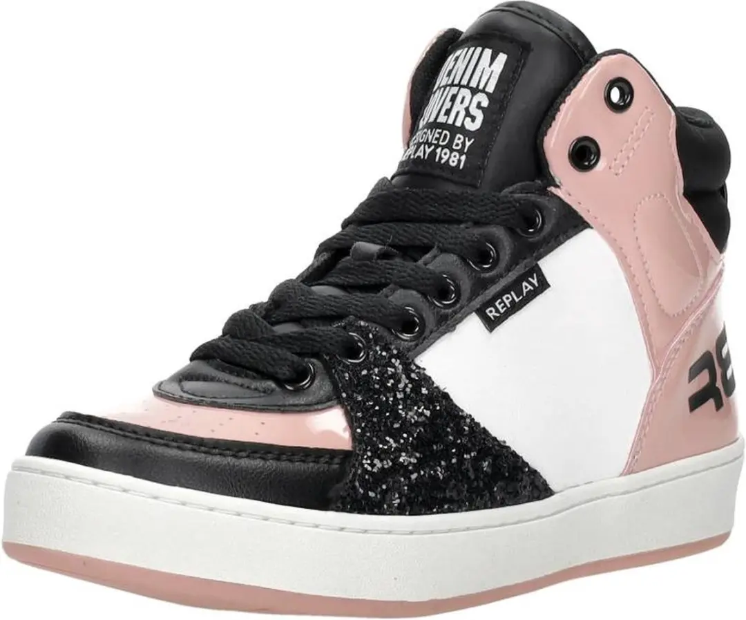 Replay Cobra 1 Hoge sneakers - Meisjes - Roze - Maat 37 - afbeelding 4 van 6