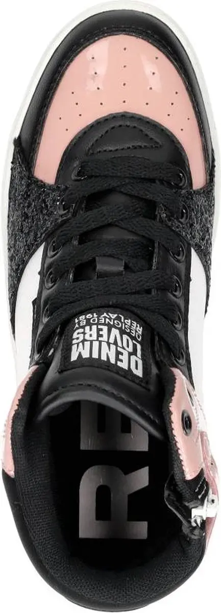 Replay Cobra 1 Hoge sneakers - Meisjes - Roze - Maat 37 - afbeelding 5 van 6