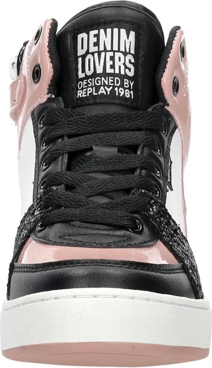 Replay Cobra 1 Hoge sneakers - Meisjes - Roze - Maat 37 - afbeelding 3 van 6