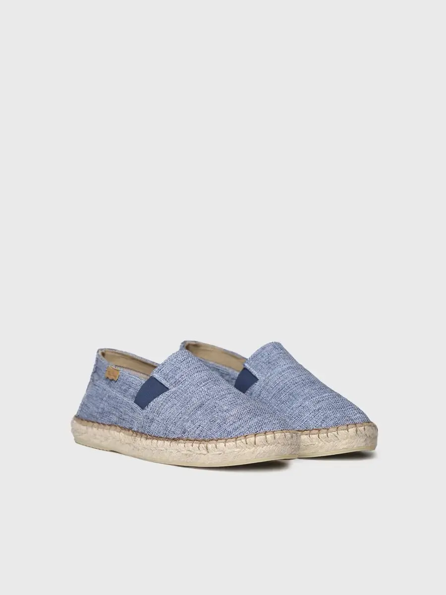 Klassieke espadrilles voor heren in gemêleerde stof