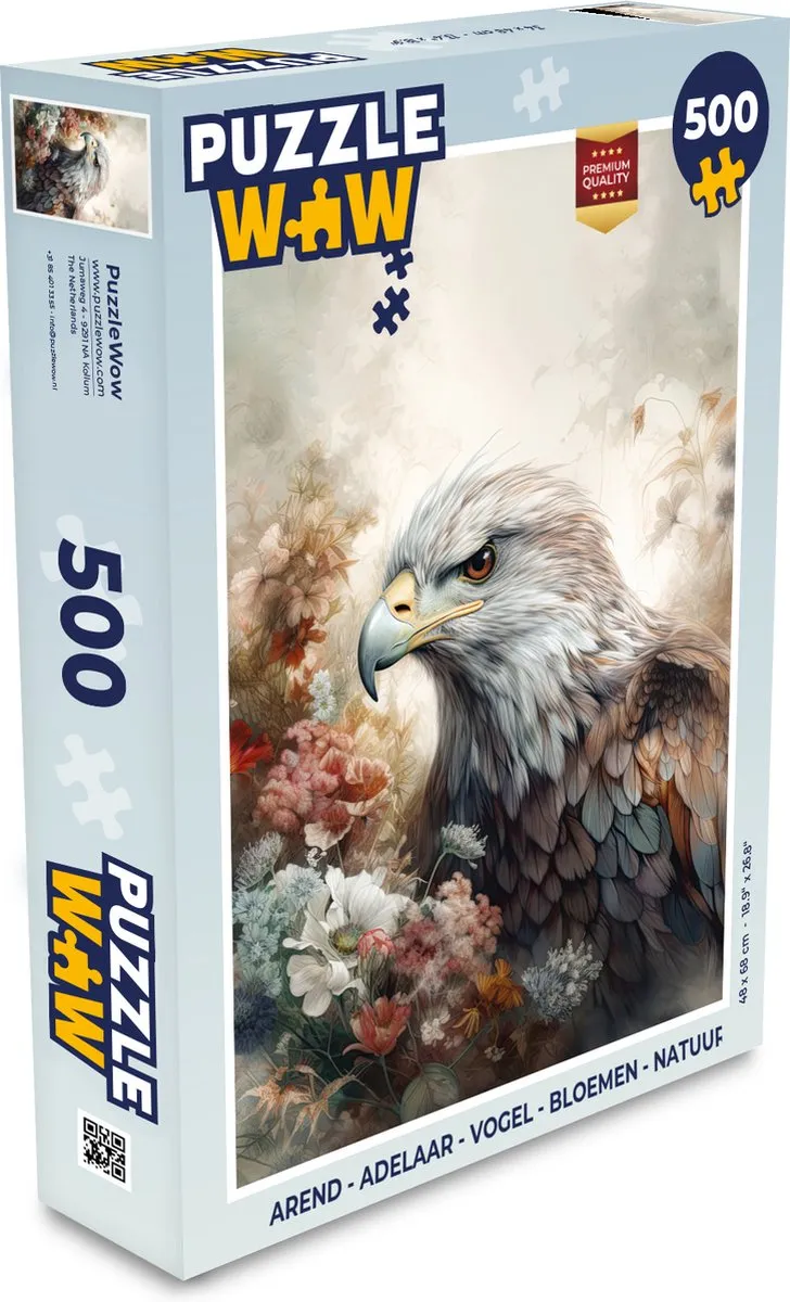 PuzzleWow Arend Legpuzzel 500 Stuks - Multicolor