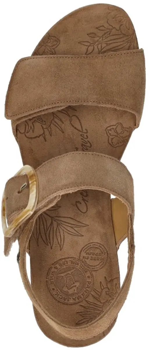 Panama Jack Valle Sandalen - Bruin Suede - Maat 38