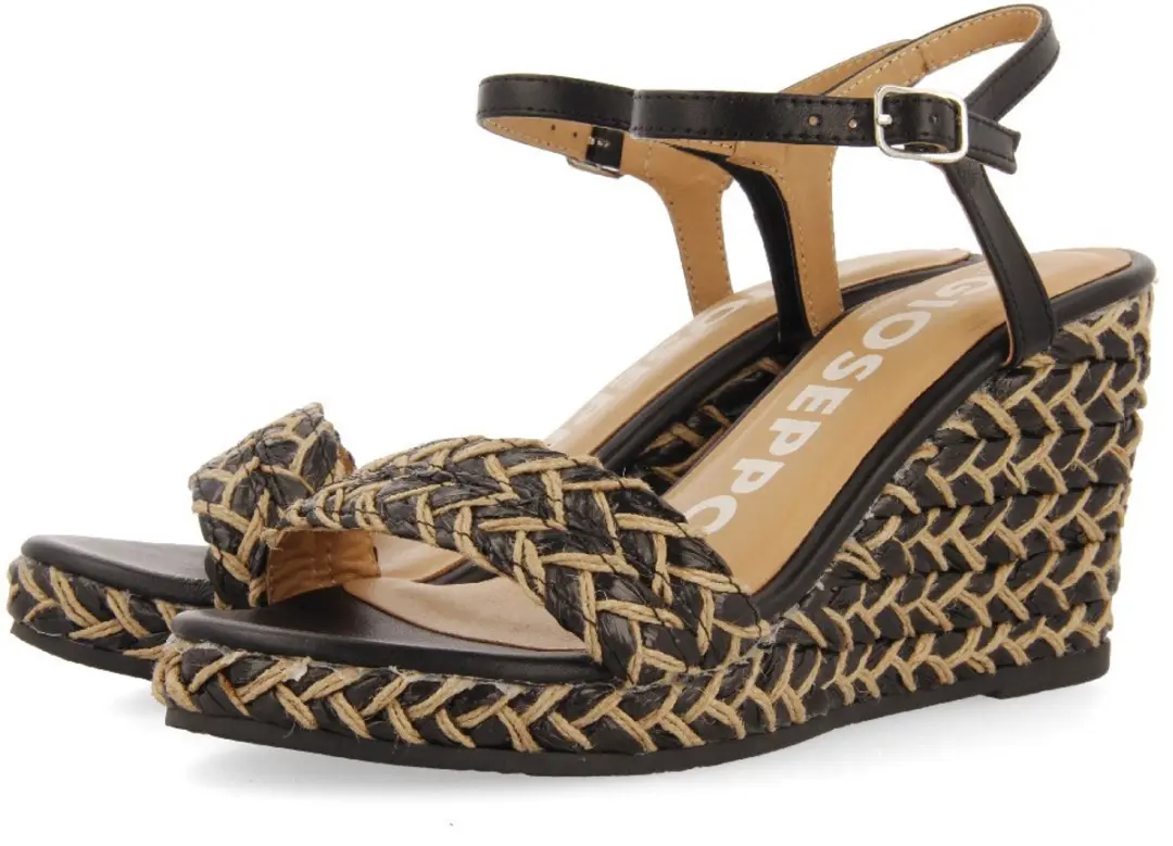 Gioseppo 72006 Esparto Sleehak Sandalen Zwart EU 37 Vrouw