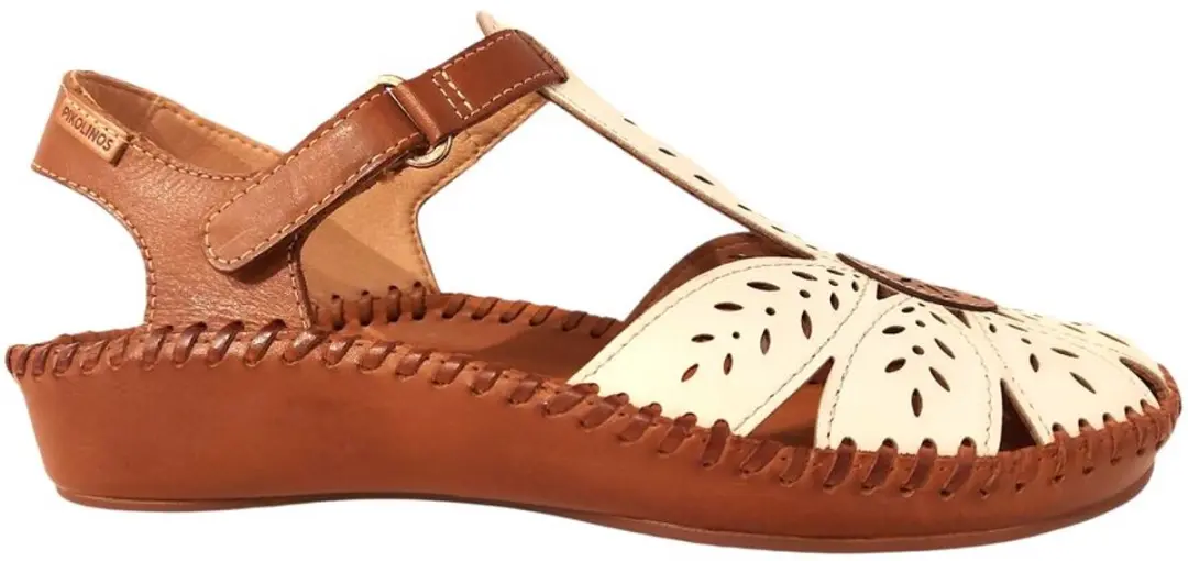 Pikolinos P Vallarta 655 Sandaal - Wit/Cognac - Maat 41