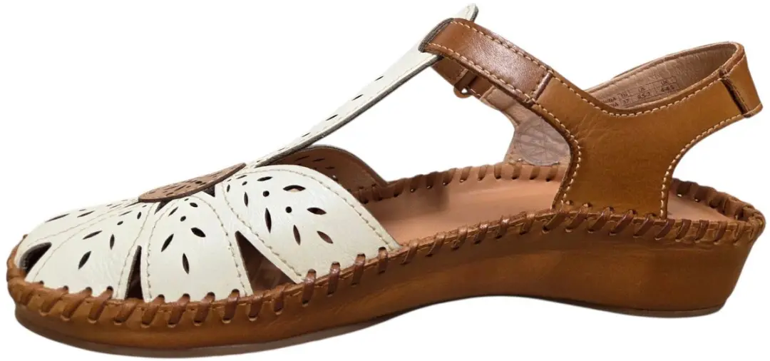Pikolinos P Vallarta 655 Sandaal - Wit/Cognac - Maat 41