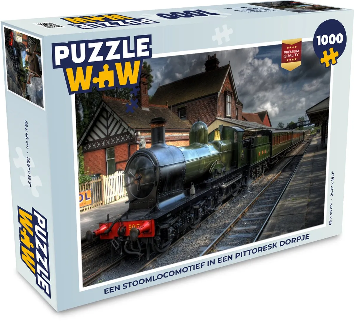 PuzzleWow Legpuzzel Stoomlocomotief 1000 Stuks - Multicolor