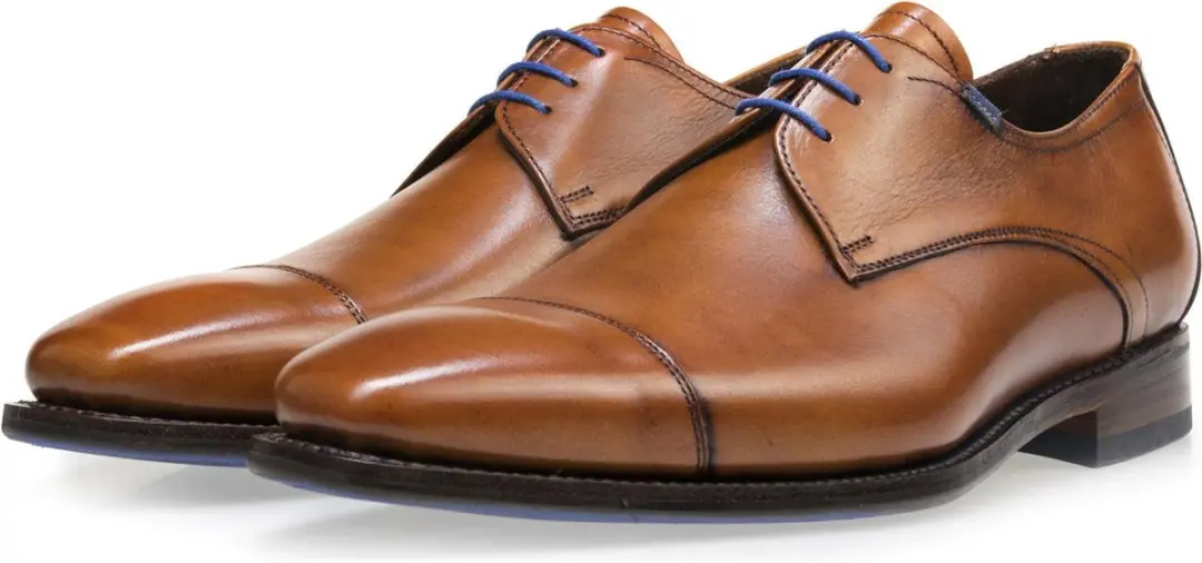 Floris van Bommel SFM-30064 Heren Nette Schoenen - Cognac 40