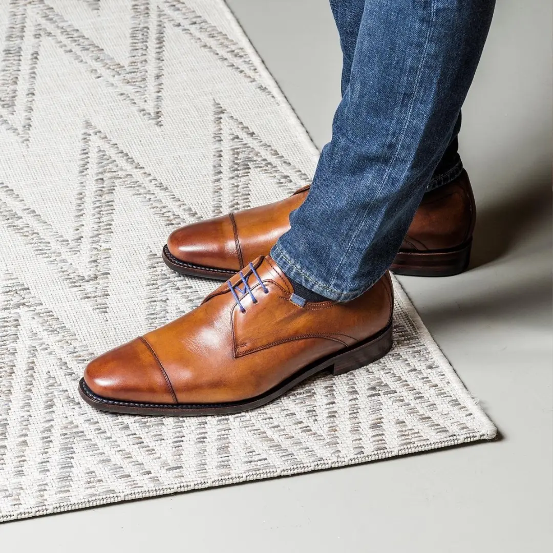 Floris van Bommel SFM-30064 Heren Nette Schoenen - Cognac 40