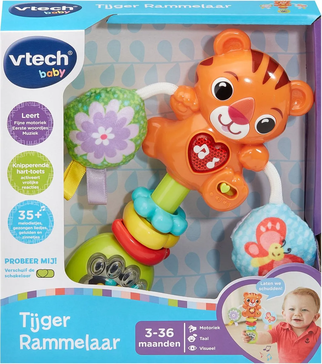 VTech Tijger Rammelaar Meerkleurig