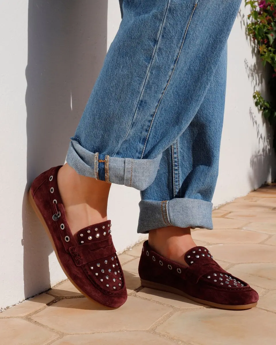 VIA VAI June Macy Loafers - Bordeaux - Maat 38