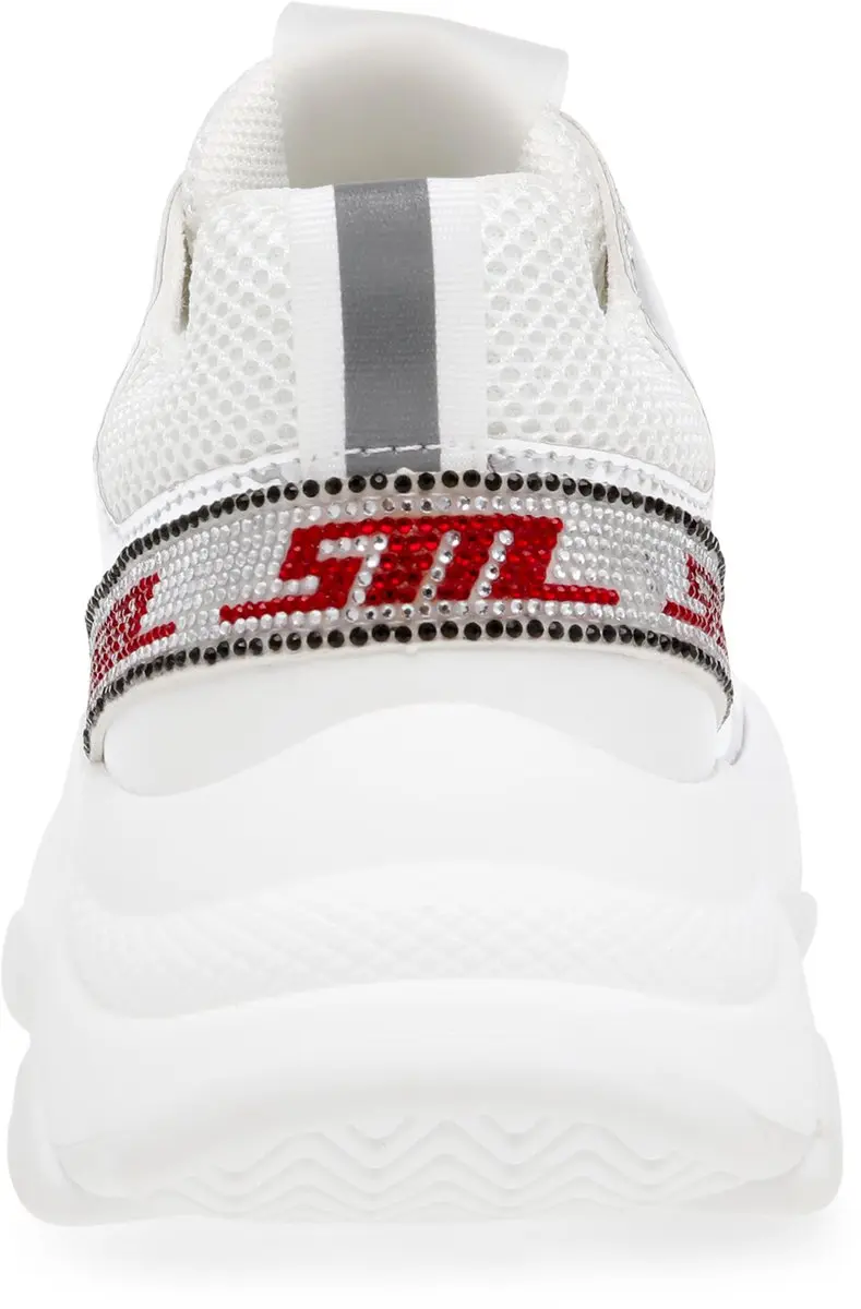 Steve Madden Medallist2 Damestrainers 39 - Zilver/Wit