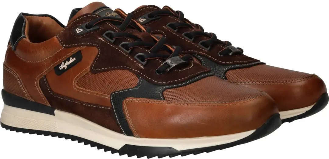 Australian Bakersville Leren Sneakers Heren - Bruin - Maat 49 - afbeelding 4 van 6