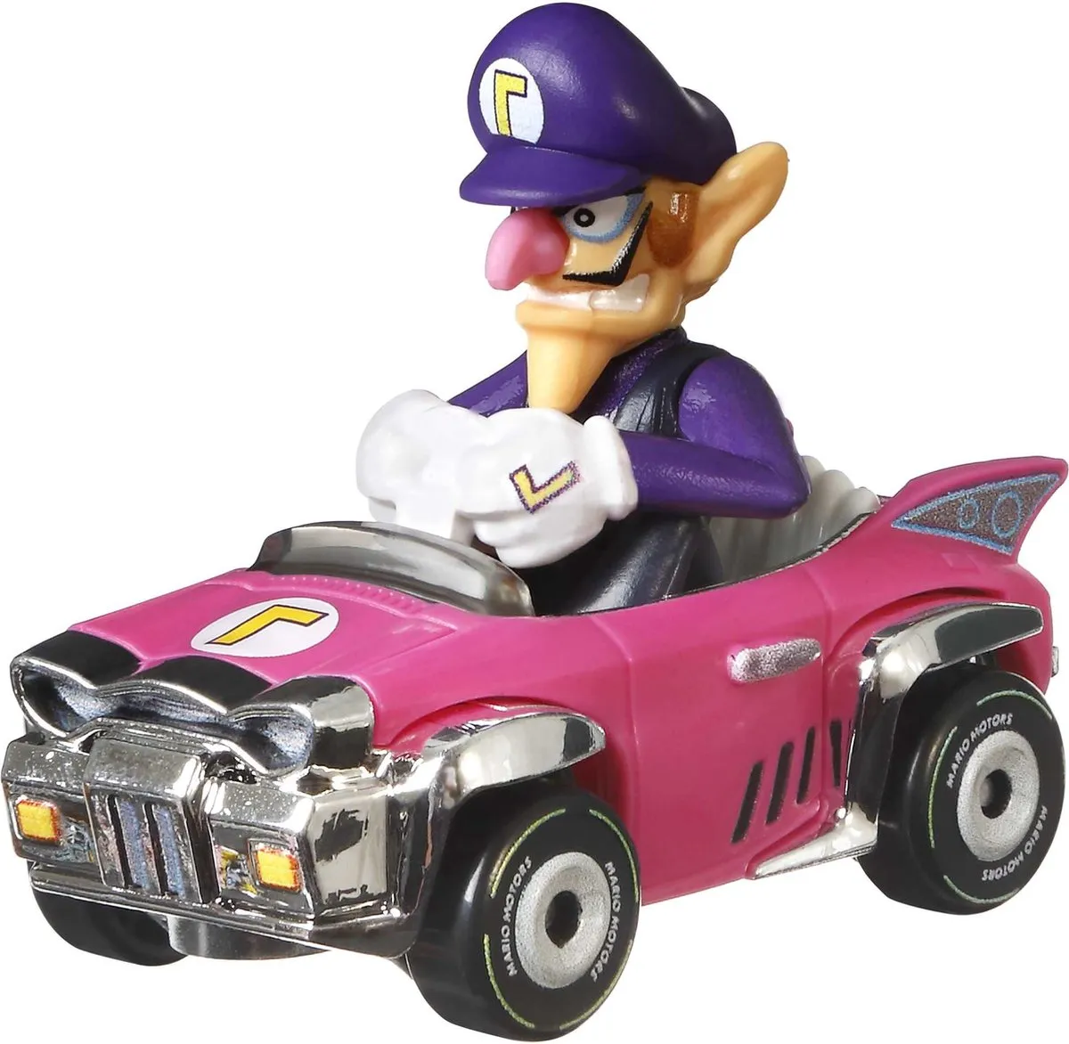 Hot Wheels Super Mario Kart Waluigi Voertuig GJH54 - Multikleur