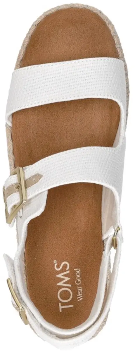 Toms Giana Sandalen Plat - Wit - Maat 42 - afbeelding 4 van 6