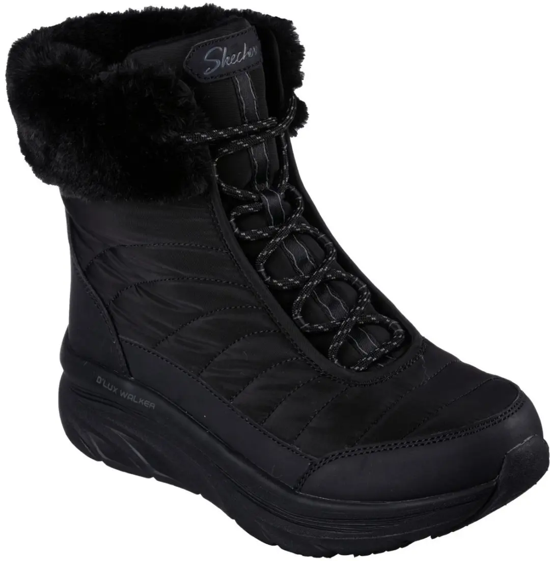 SKECHERS D'LUX WALKER-WINTER, 167388-BBK, Female, Black