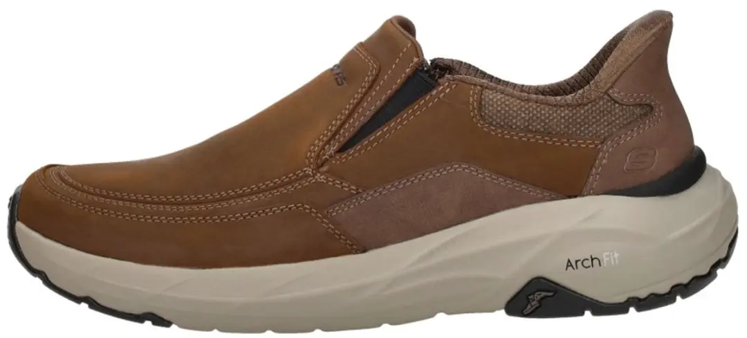 Skechers Arch Fit Maverick Instappers - Bruin Leer - 41 - afbeelding 2 van 6
