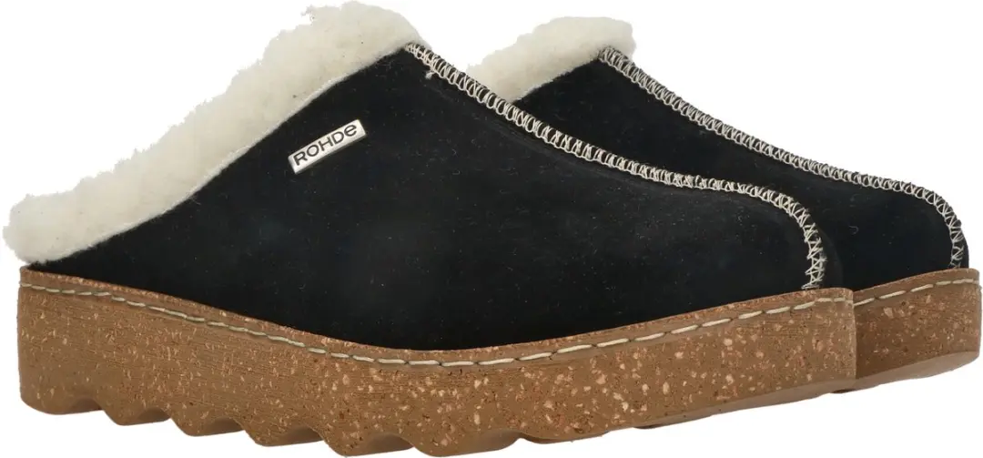 Rohde Dames Pantoffels - Maat 38 - Zwart