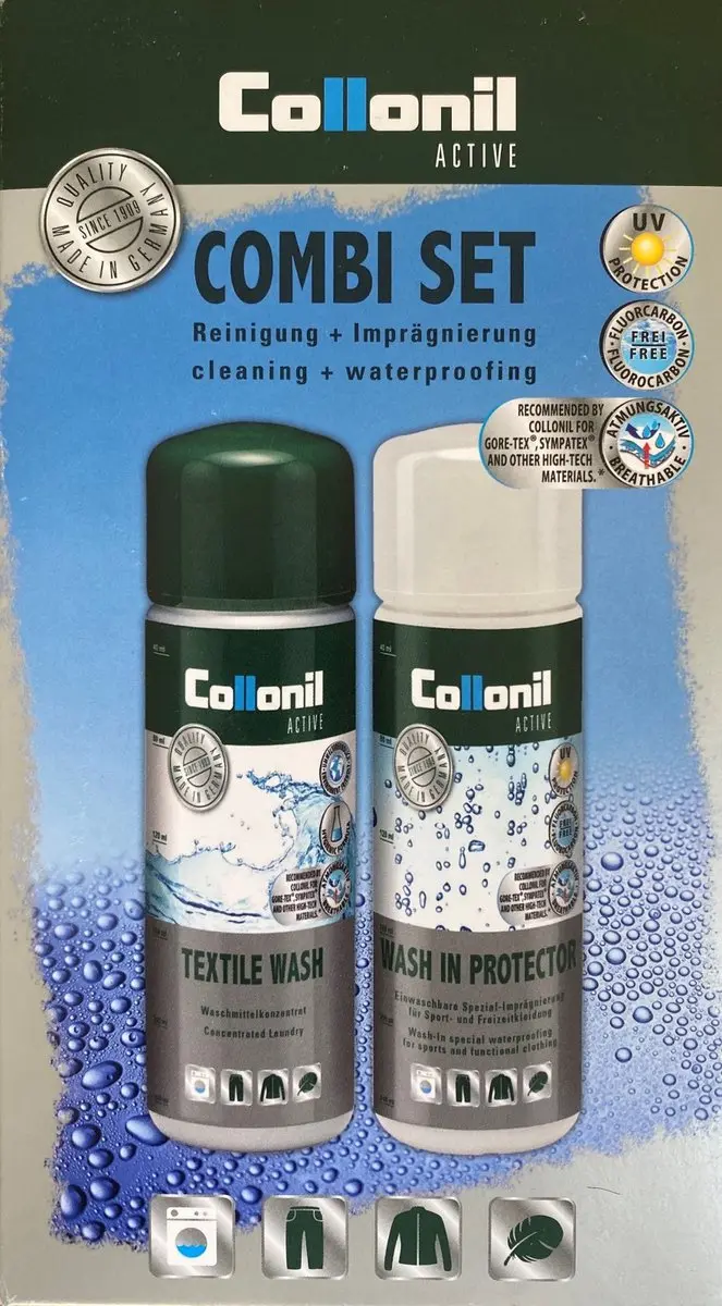 Collonil Active Combi Set Wash + Wash In Onderhoud