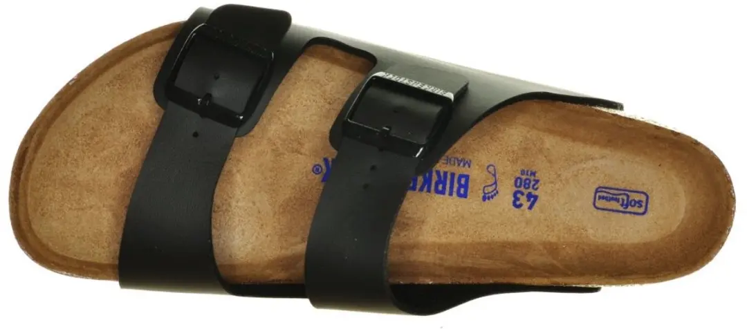 Birkenstock Arizona Birko-Flor Slides 40 - Zwart - afbeelding 3 van 6