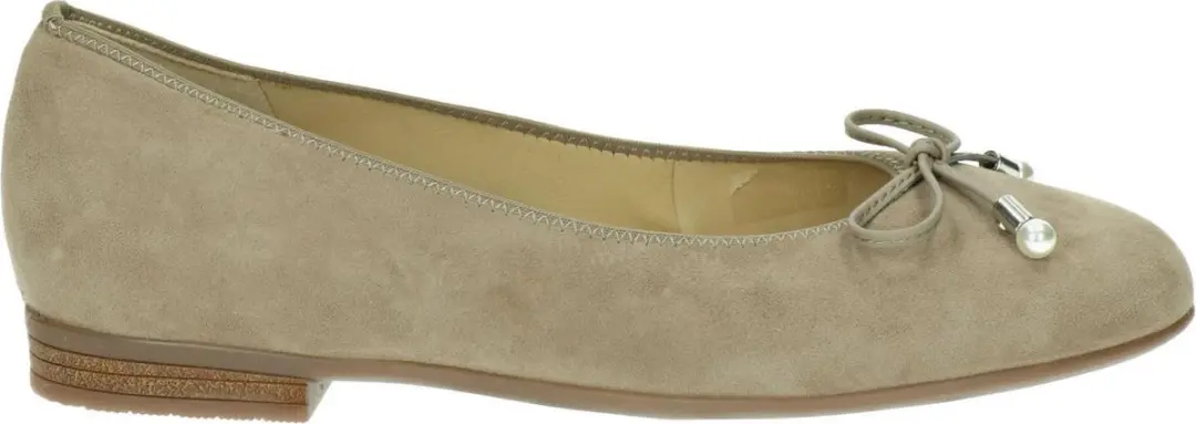 Ara Vrouwen Ballerina's Kleur: Taupe Maat: 38
