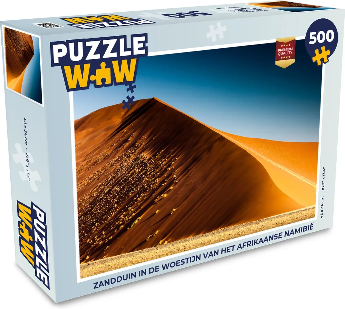 PuzzleWow Legpuzzel Zandduin Namibië 500 Stuks - Multicolor