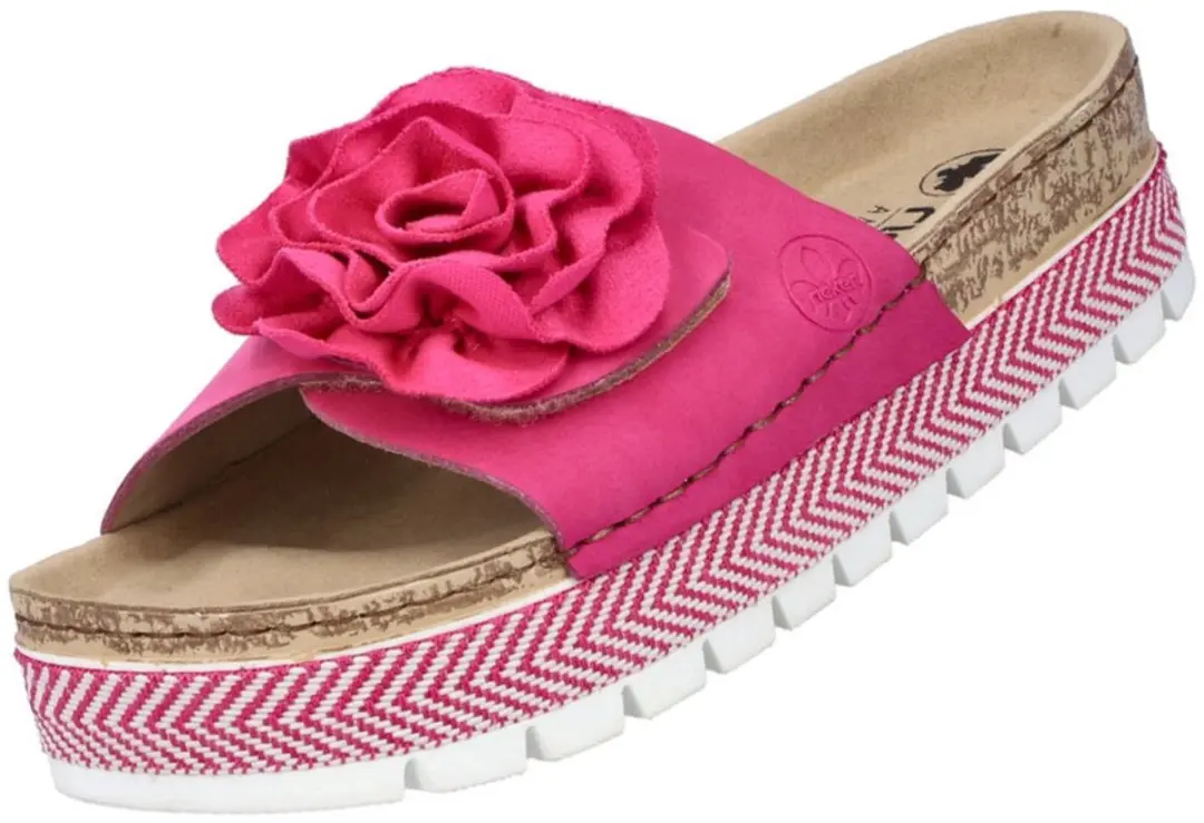 Rieker dames muiltjes roze