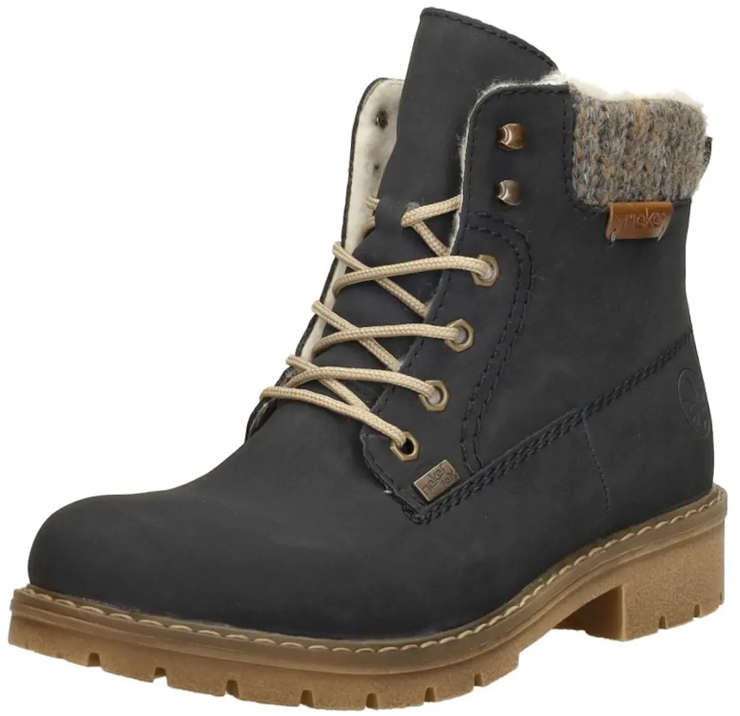 Rieker Veterschoenen Hoog Blauw - Maat 37