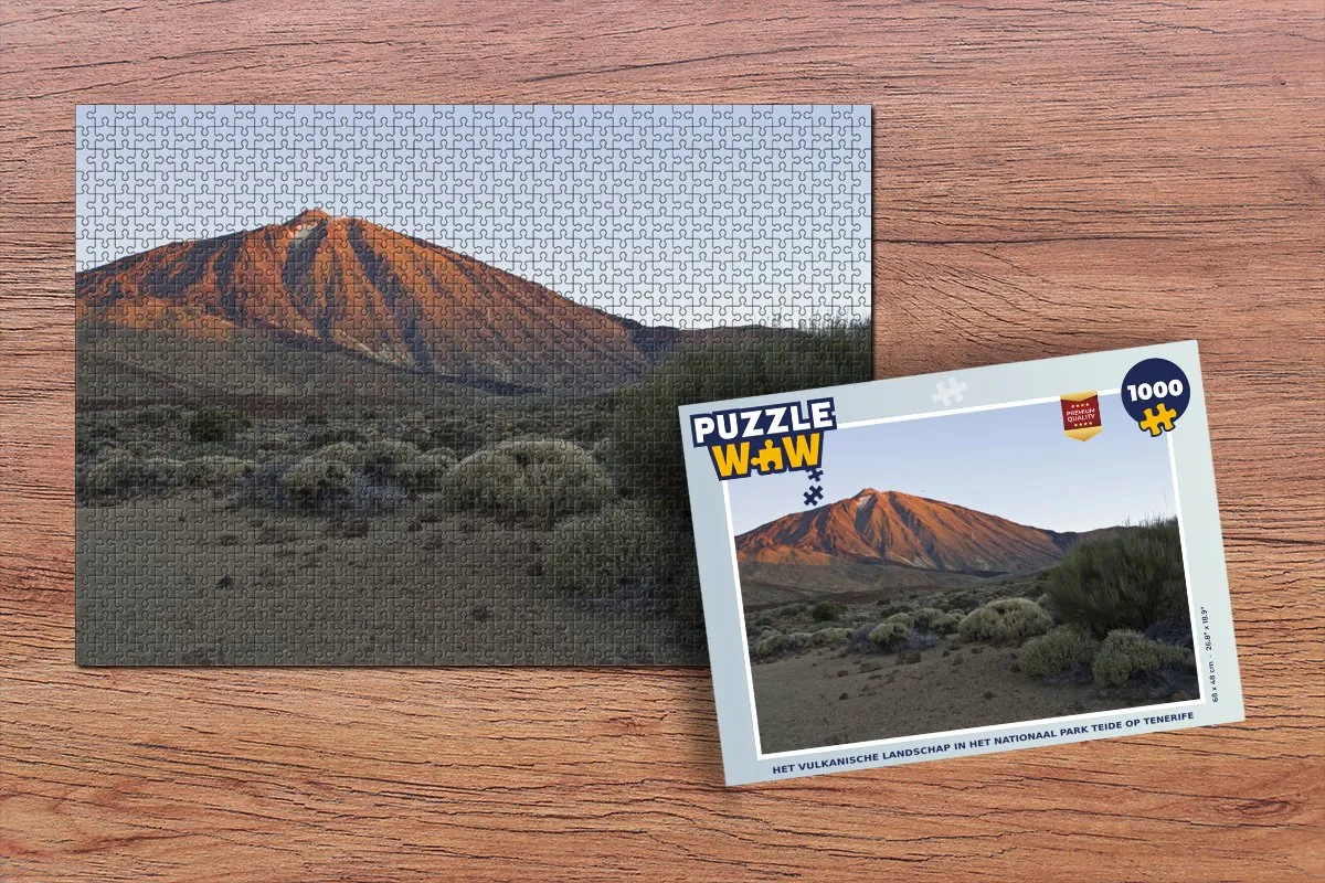 PuzzleWow Vulkanisch Landschap Teide Legpuzzel 1000 Stuks - Multicolor