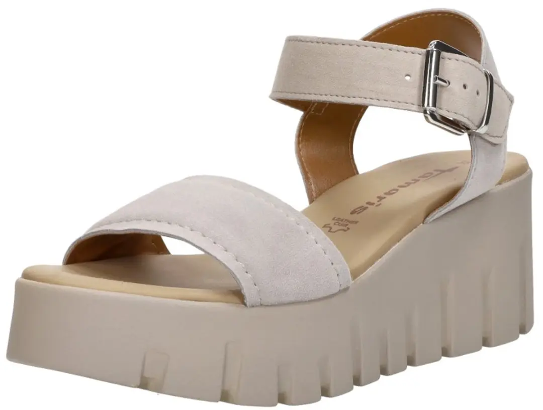 Tamaris Damen Sandalette M2871242 in taupe - afbeelding 4 van 6