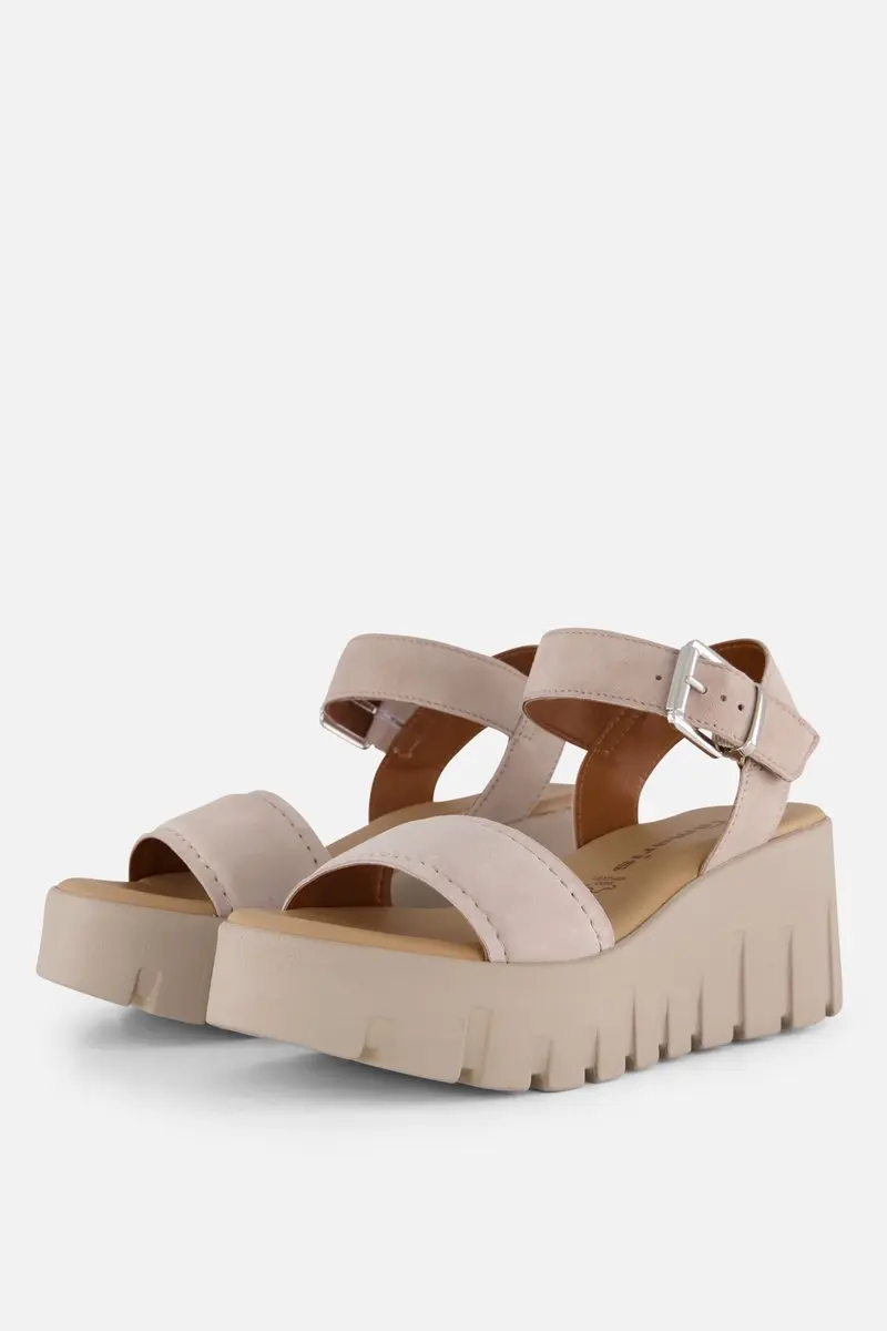 Tamaris Damen Sandalette M2871242 in taupe