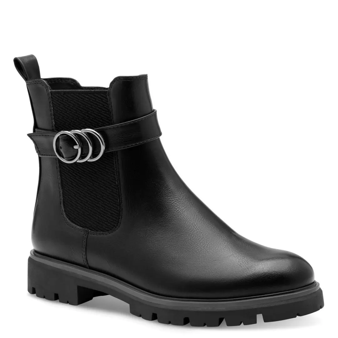 Marco Tozzi Dames Chelseaboot 2-25420-45 001 F-breedte Maat: 40 EU
