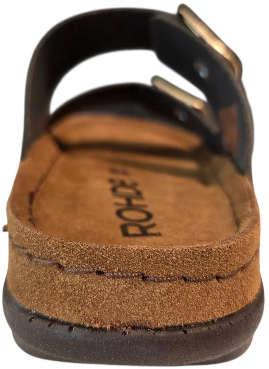 Rohde 5865 61 Slippers Dames - Olijfgroen Leer - 38