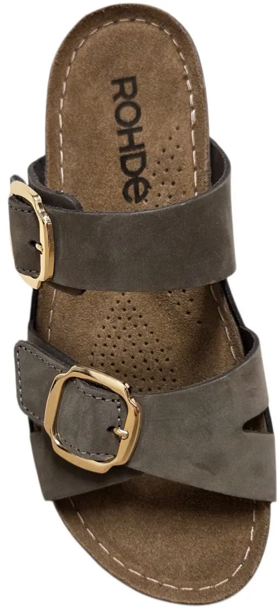 Rohde 5430 72 Slippers Dames - Taupe Nubuck - 39