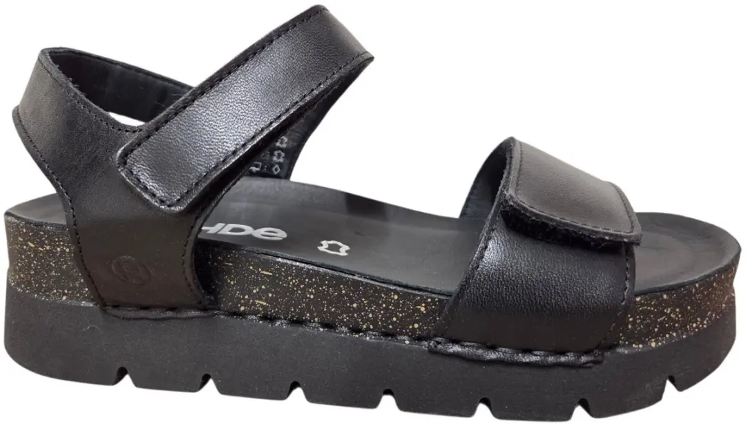 Rohde 6336 90 Sandalen Zwart Leer Dames