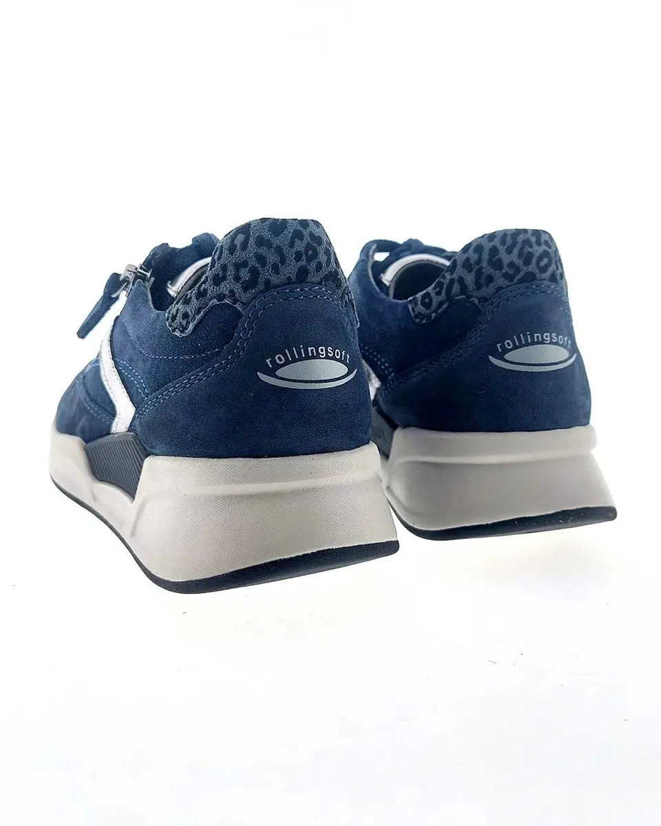 Gabor Rollingsoft Dames Sneaker - Donkerblauw